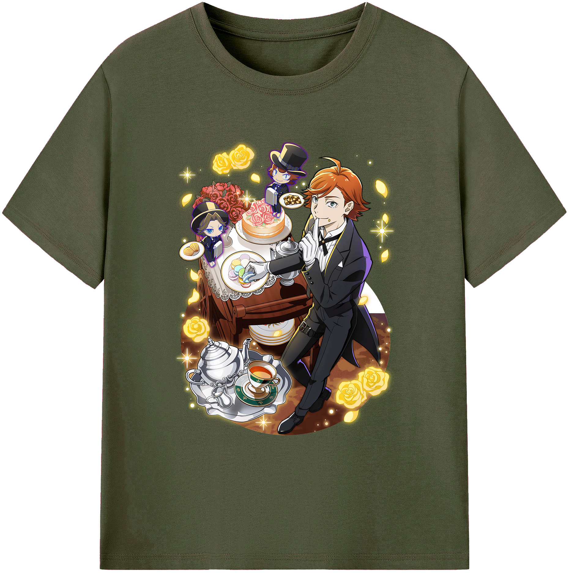（画像用） 文豪ストレイドッグス Bungo Stray Dogs 綿100％ メンズ半袖Tシャツ｜肌触りやわらか＆通気性